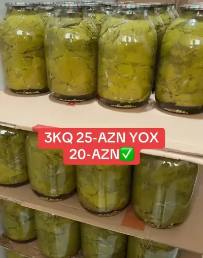 ÜZÜM YARPĞİ (TƏNƏK) TUTULMUŞ — Emal Olunmuş K/t Məhsulları, Bakı